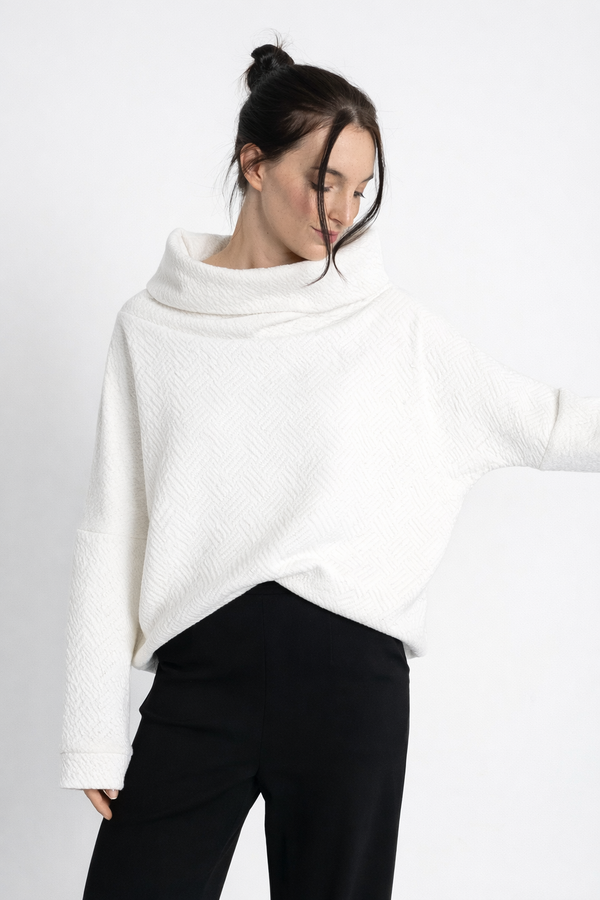 Kámzsás pulóver - Fehér