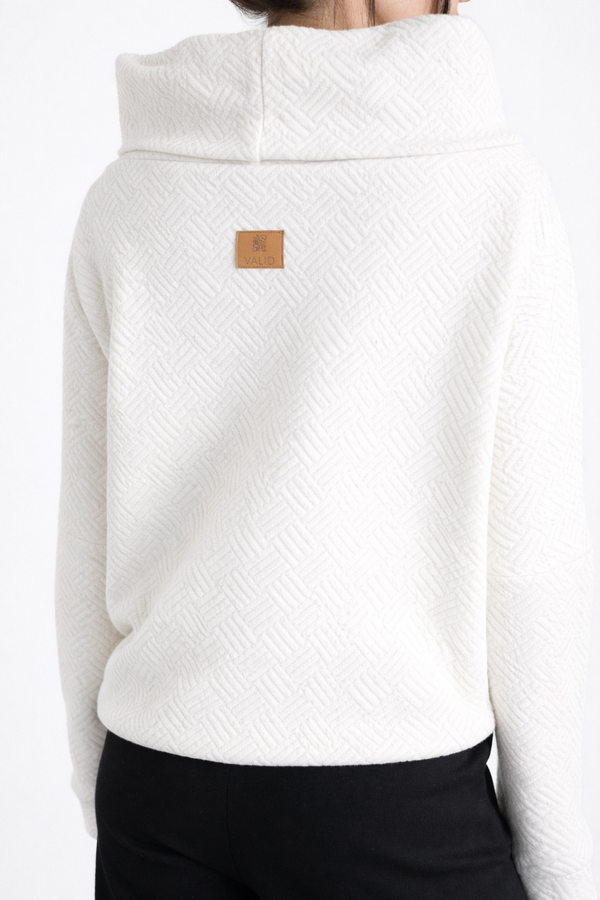 Kámzsás pulóver - Fehér
