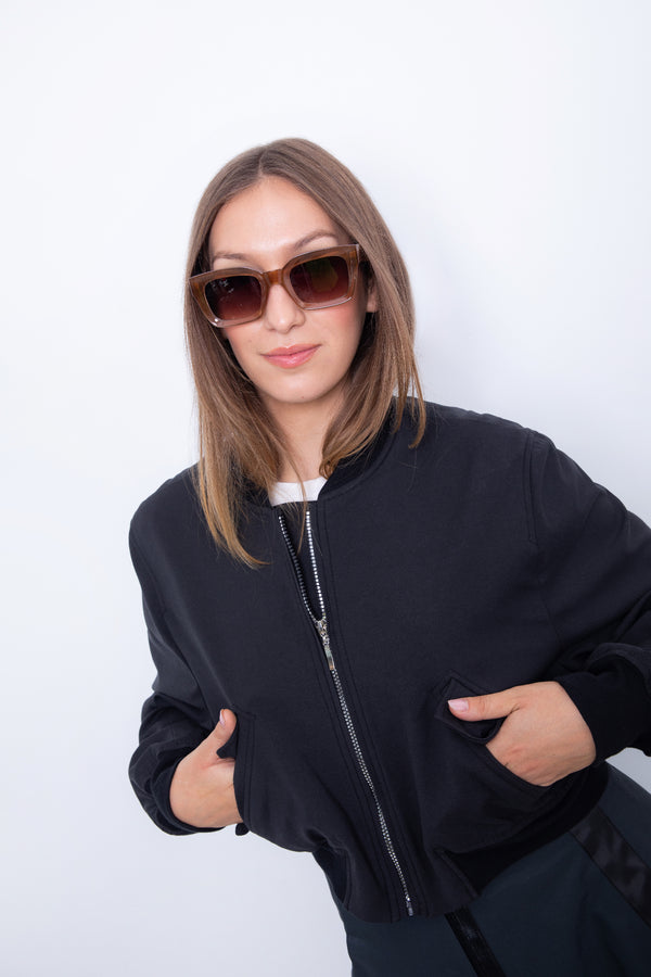 CROP Bomber dzseki - Fekete