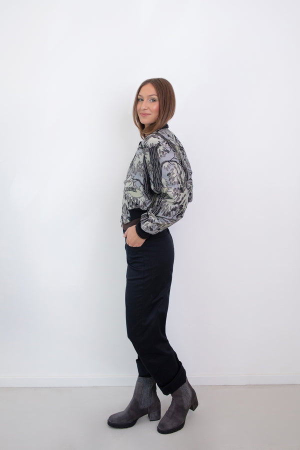 Curve pants - Fekete