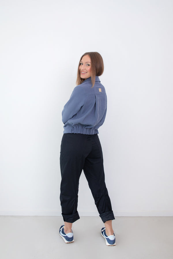 Curve pants - Fekete