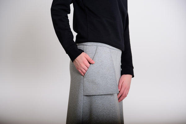 Hajtott maxi szoknya