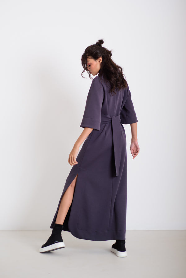 Japán ruha kékes szürke