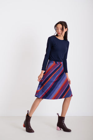 Kereknyakú hosszú ujjú bambusz felső