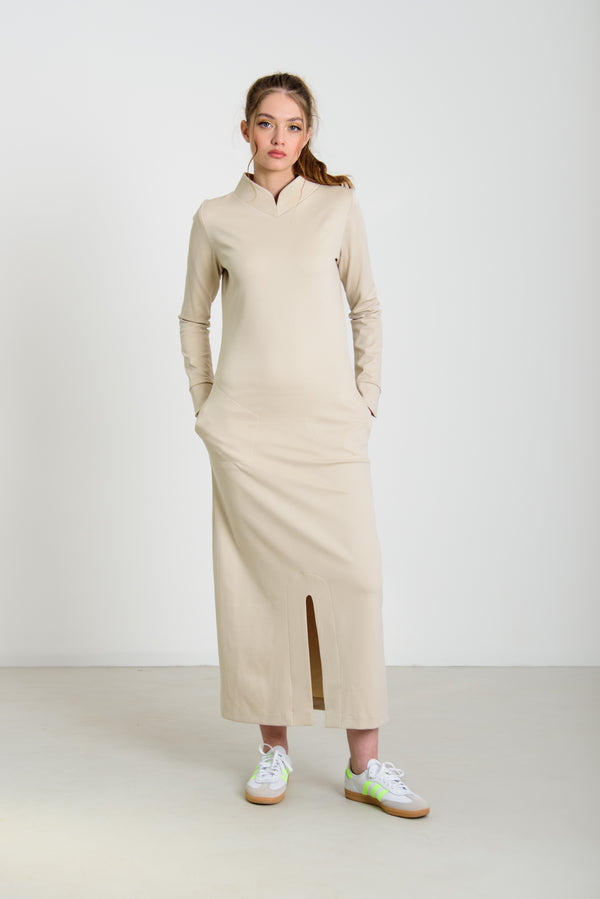 Maxi ruha állógallérral