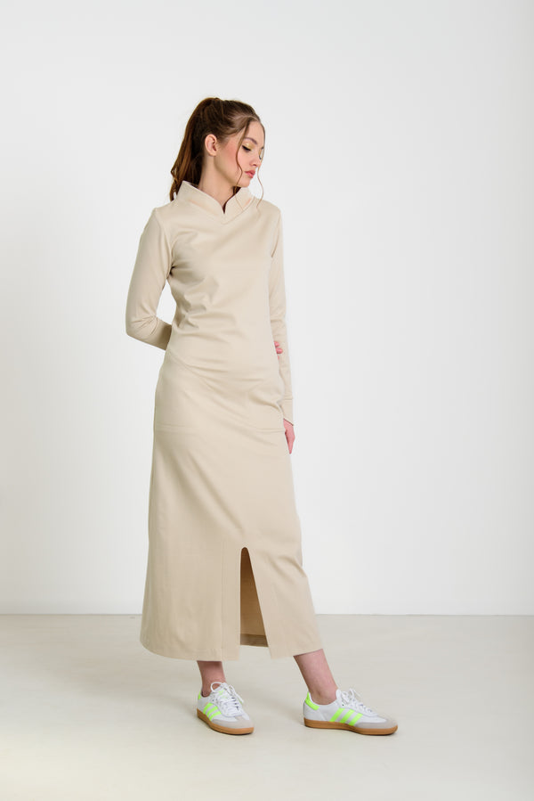 Maxi ruha állógallérral