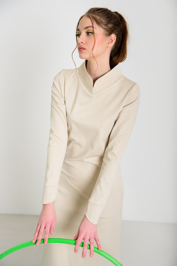 Maxi ruha állógallérral