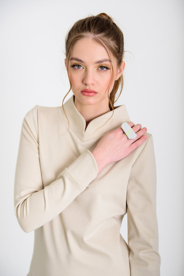 Maxi ruha állógallérral