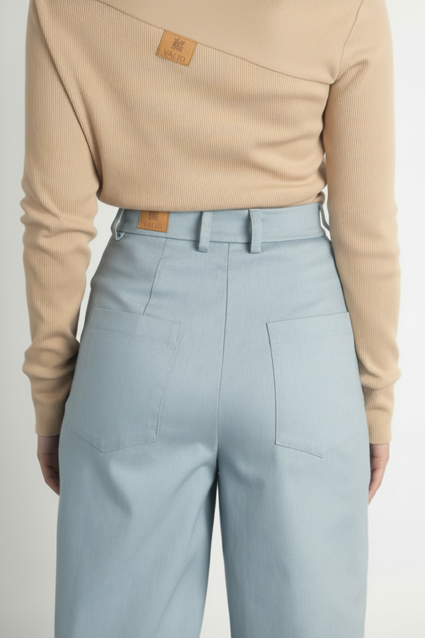 Panels Aszimmetrikus Pulóver - Homok